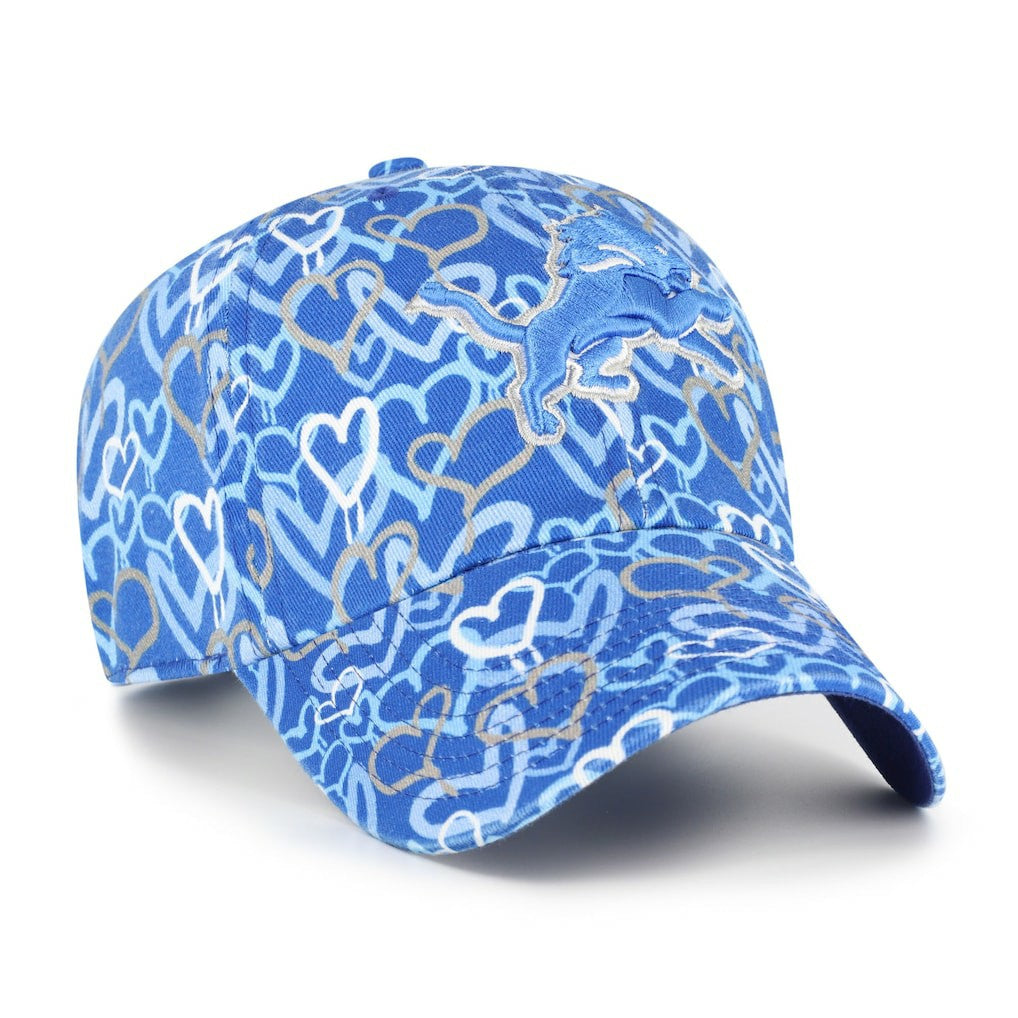 Detroit Lions '47 Girls Preschool Mural Clean Up Adjustable Hat - Blue - 47 brand