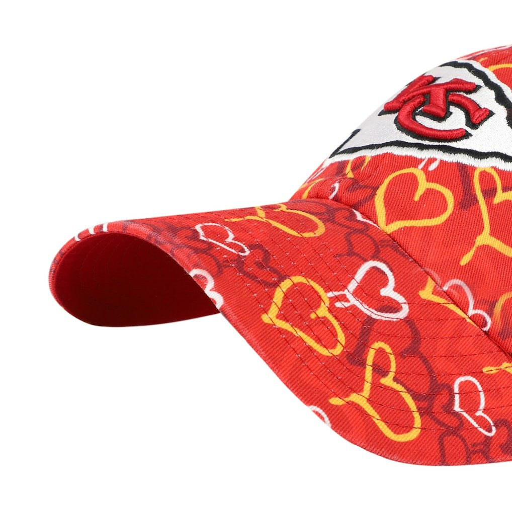 Kansas City Chiefs '47 Girls Preschool Mural Clean Up Adjustable Hat - Red - 47 brand