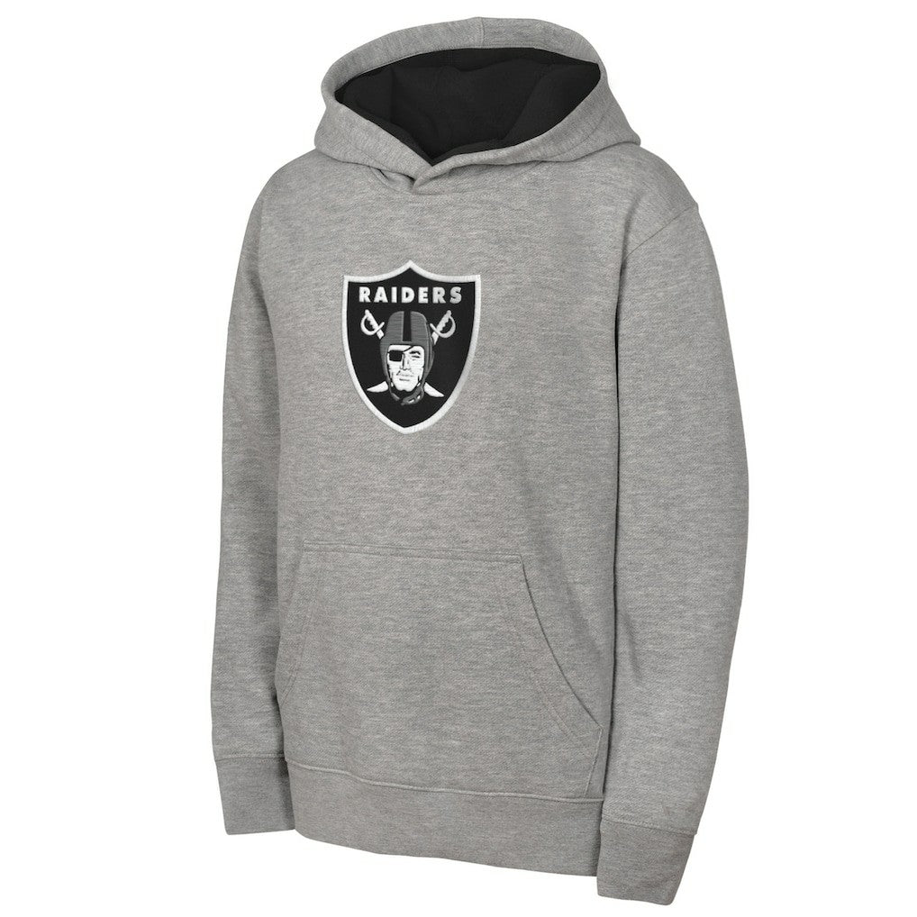 Las Vegas Raiders Outerstuff Youth Prime Hoodie - Gray - NFL