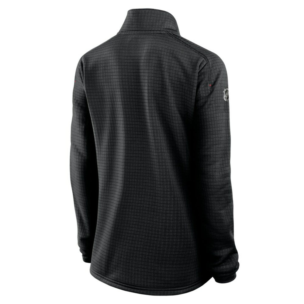 Chicago Blackhawks Fanatics Women's Authentic Pro Rink Quarter-Zip Pullover  - Black | Fanatics Lifestyle