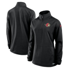 Ottawa Senators Fanatics Women's Authentic Pro Rink Quarter-Zip Pullover  - Black | Fanatics Clearance
