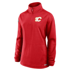 Calgary Flames Fanatics Women's Authentic Pro Rink Quarter-Zip Pullover  - Red | Fanatics near me