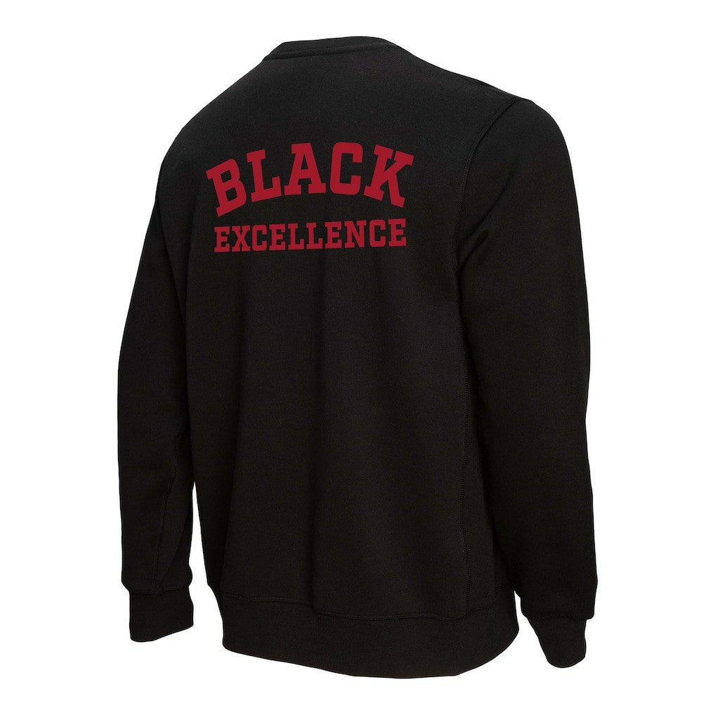 San Francisco 49ers Unisex Black Excellence Collection Icon Pullover Sweatshirt - Black - Mitchell & Ness