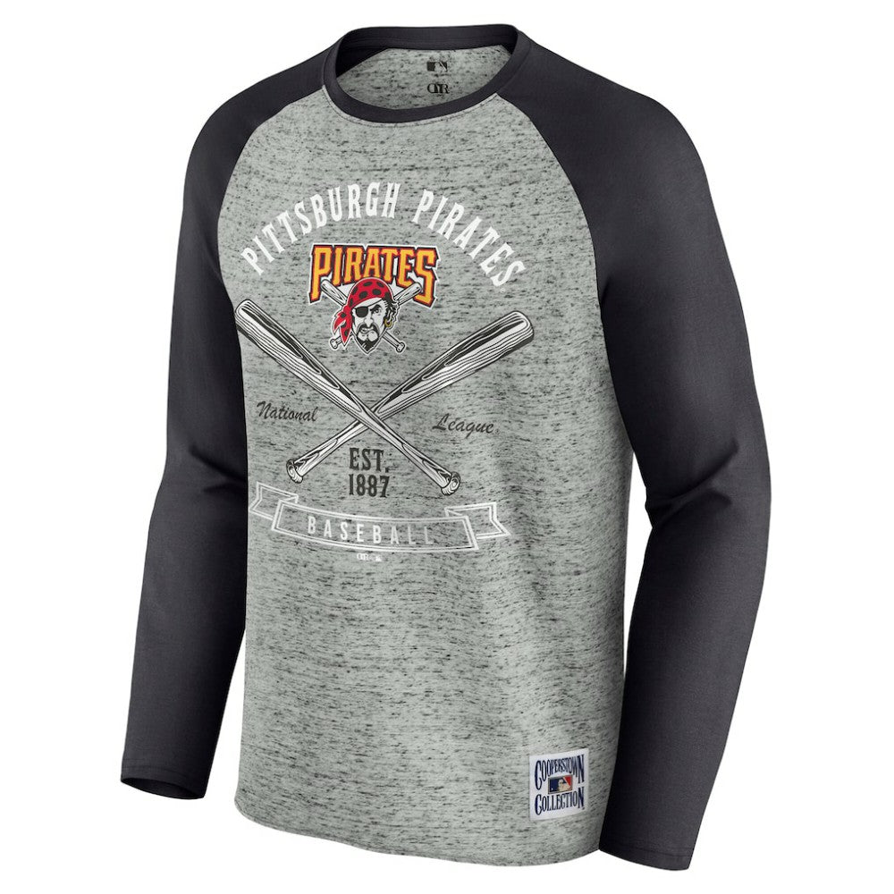 Pittsburgh Pirates Darius Rucker Collection by Fanatics Raw Edge Raglan Long Sleeve Baseball T-Shirt Near Me