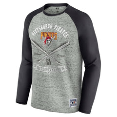 Pittsburgh Pirates Darius Rucker Collection by Fanatics Raw Edge Raglan Long Sleeve Baseball T-Shirt Near Me
