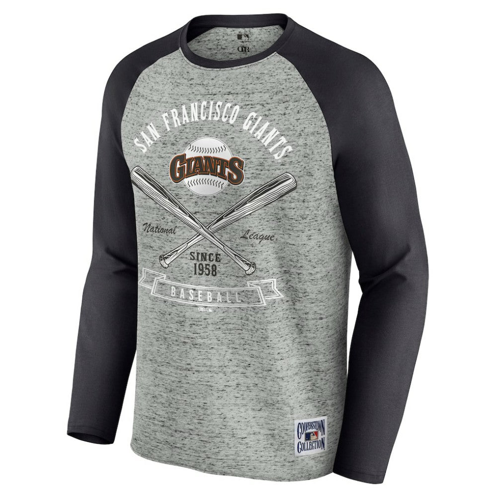 San Francisco Giants Darius Rucker Collection by Fanatics Raw Edge Raglan Long Sleeve Baseball T-Shirt Near Me