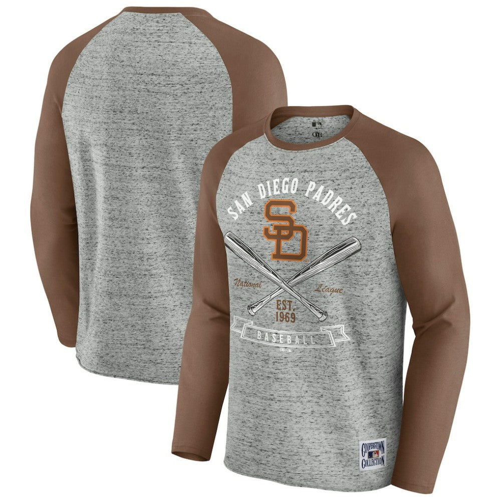 San Diego Padres Darius Rucker Collection by Fanatics Raw Edge Raglan Long Sleeve Baseball T-Shirt Online