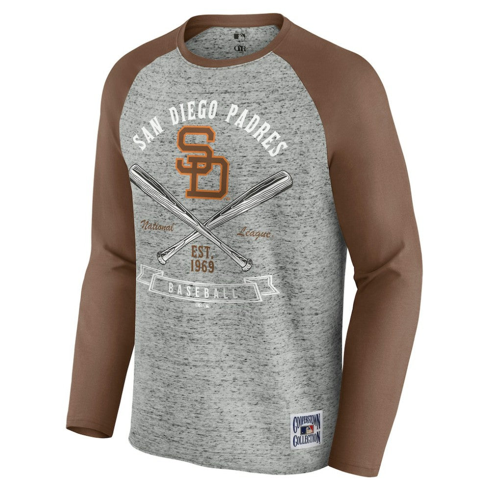 San Diego Padres Darius Rucker Collection by Fanatics Raw Edge Raglan Long Sleeve Baseball T-Shirt Online