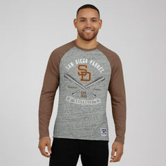 San Diego Padres Darius Rucker Collection by Fanatics Raw Edge Raglan Long Sleeve Baseball T-Shirt Online
