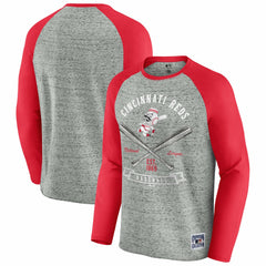 Cincinnati Reds Darius Rucker Collection by Fanatics Raw Edge Raglan Long Sleeve Baseball T-Shirt Online