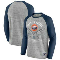 Houston Astros Darius Rucker Collection by Fanatics Raw Edge Raglan Long Sleeve Baseball T-Shirt Sale