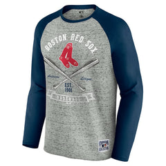 Boston Red Sox Darius Rucker Collection by Fanatics Raw Edge Raglan Long Sleeve Baseball T-Shirt for sale