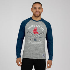 Boston Red Sox Darius Rucker Collection by Fanatics Raw Edge Raglan Long Sleeve Baseball T-Shirt for sale