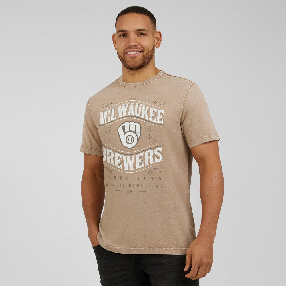 Milwaukee Brewers Darius Rucker Collection by Fanatics Sun Faded T-Shirt for sale