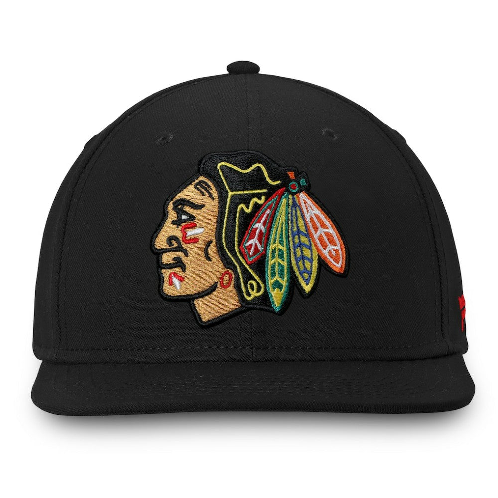 Chicago Blackhawks Fanatics Core Fitted Hat - Black | Fanatics Clearance