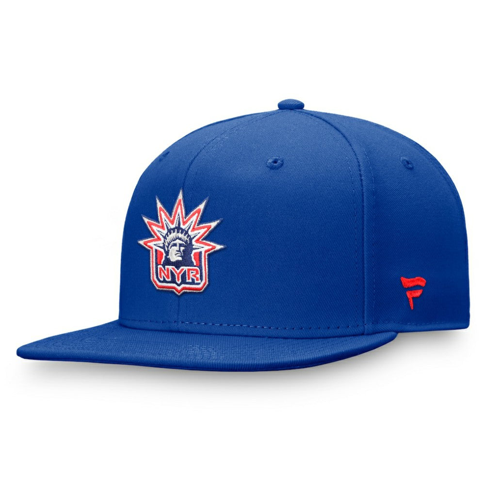 New York Rangers Fanatics Team Logo Fitted Hat - Royal | Fanatics Lifestyle