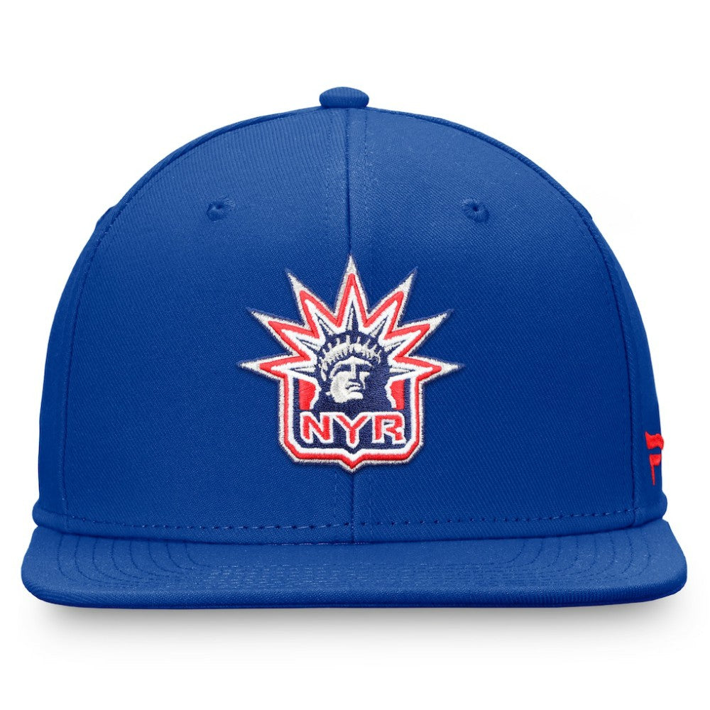 New York Rangers Fanatics Team Logo Fitted Hat - Royal | Fanatics Lifestyle