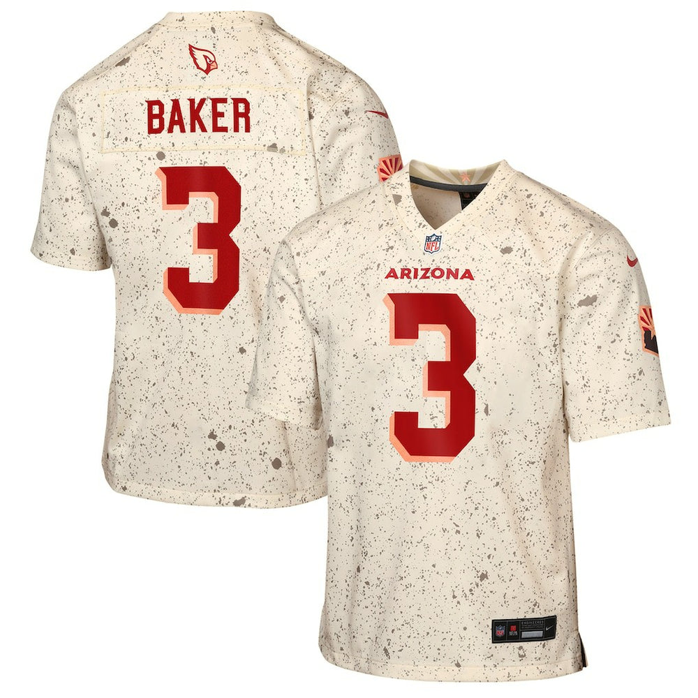 Budda Baker Arizona Cardinals Youth 2025 Rivalries Collection Game Jersey - Natural - Nike