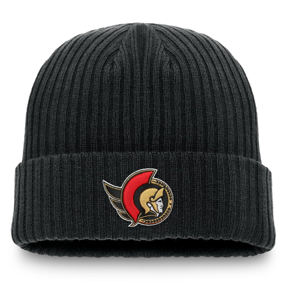 Ottawa Senators Fanatics Component Cuffed Knit Hat - Black | Fanatics Lifestyle