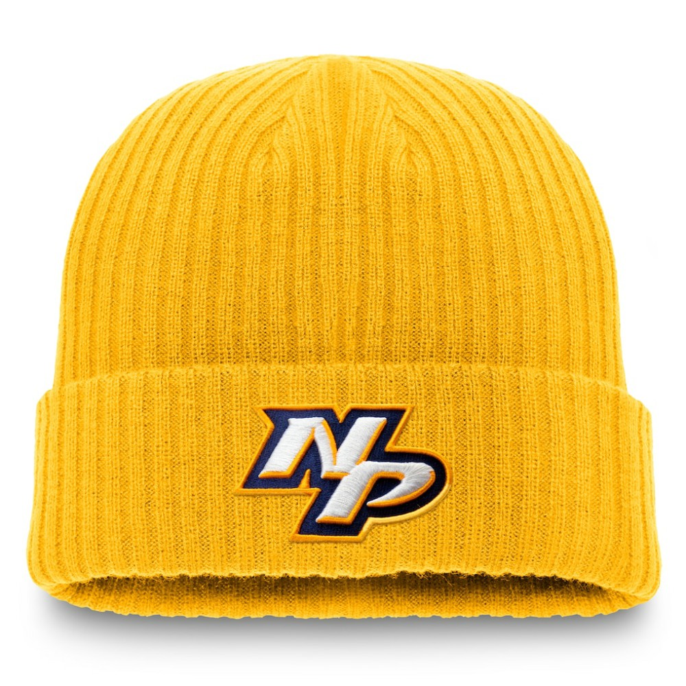 Nashville Predators Fanatics Component Cuffed Knit Hat - Gold | Fanatics sale