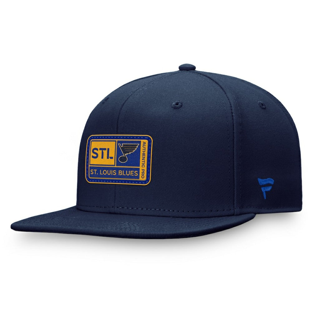 St. Louis Blues Fanatics Authentic Pro Training Camp Snapback Hat - Navy | Fanatics Lifestyle