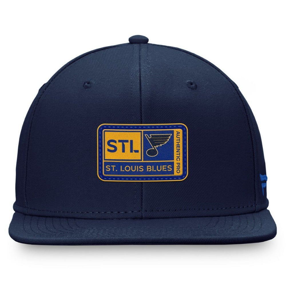 St. Louis Blues Fanatics Authentic Pro Training Camp Snapback Hat - Navy | Fanatics Lifestyle
