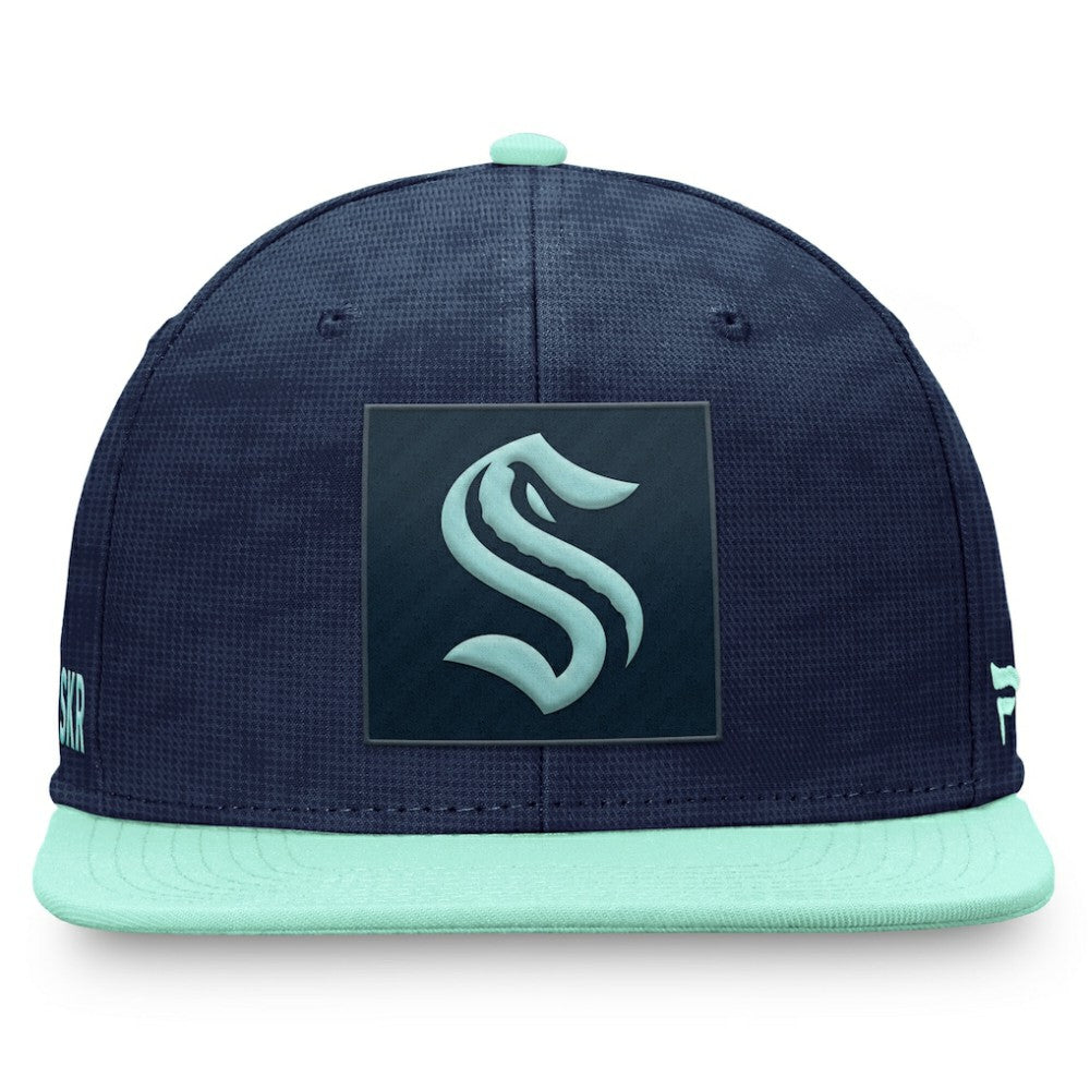 Seattle Kraken Fanatics Authentic Pro Rink Snapback Hat - Deep Sea Blue/Light Blue | Fanatics discount