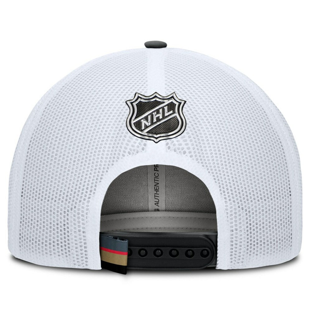 Vegas Golden Knights Fanatics Authentic Pro Rink Adjustable Trucker Hat - Black/White | Fanatics online
