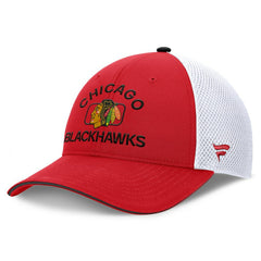 Chicago Blackhawks Fanatics Authentic Pro Rink Adjustable Trucker Hat - Red/White | Fanatics Clearance