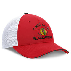 Chicago Blackhawks Fanatics Authentic Pro Rink Adjustable Trucker Hat - Red/White | Fanatics Clearance