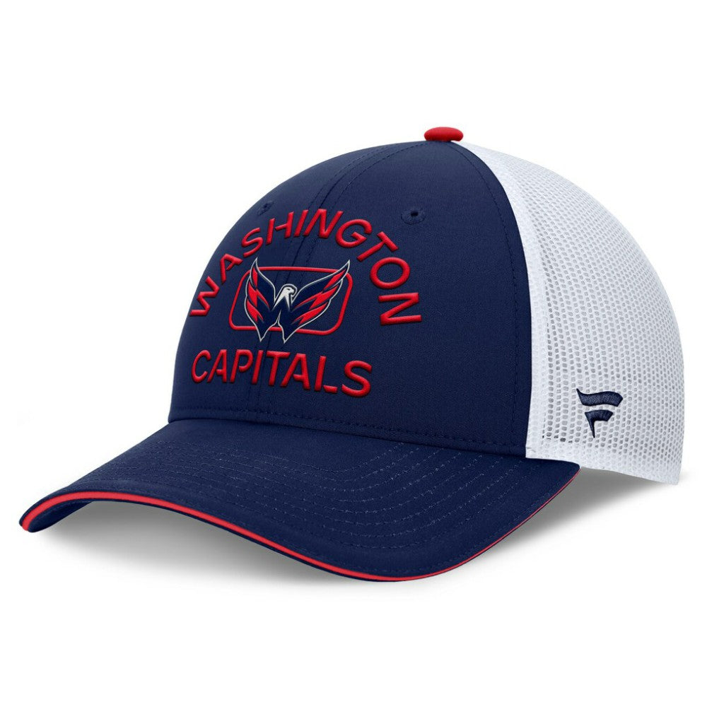 Washington Capitals Fanatics Authentic Pro Rink Adjustable Trucker Hat - Navy/White | Fanatics sale