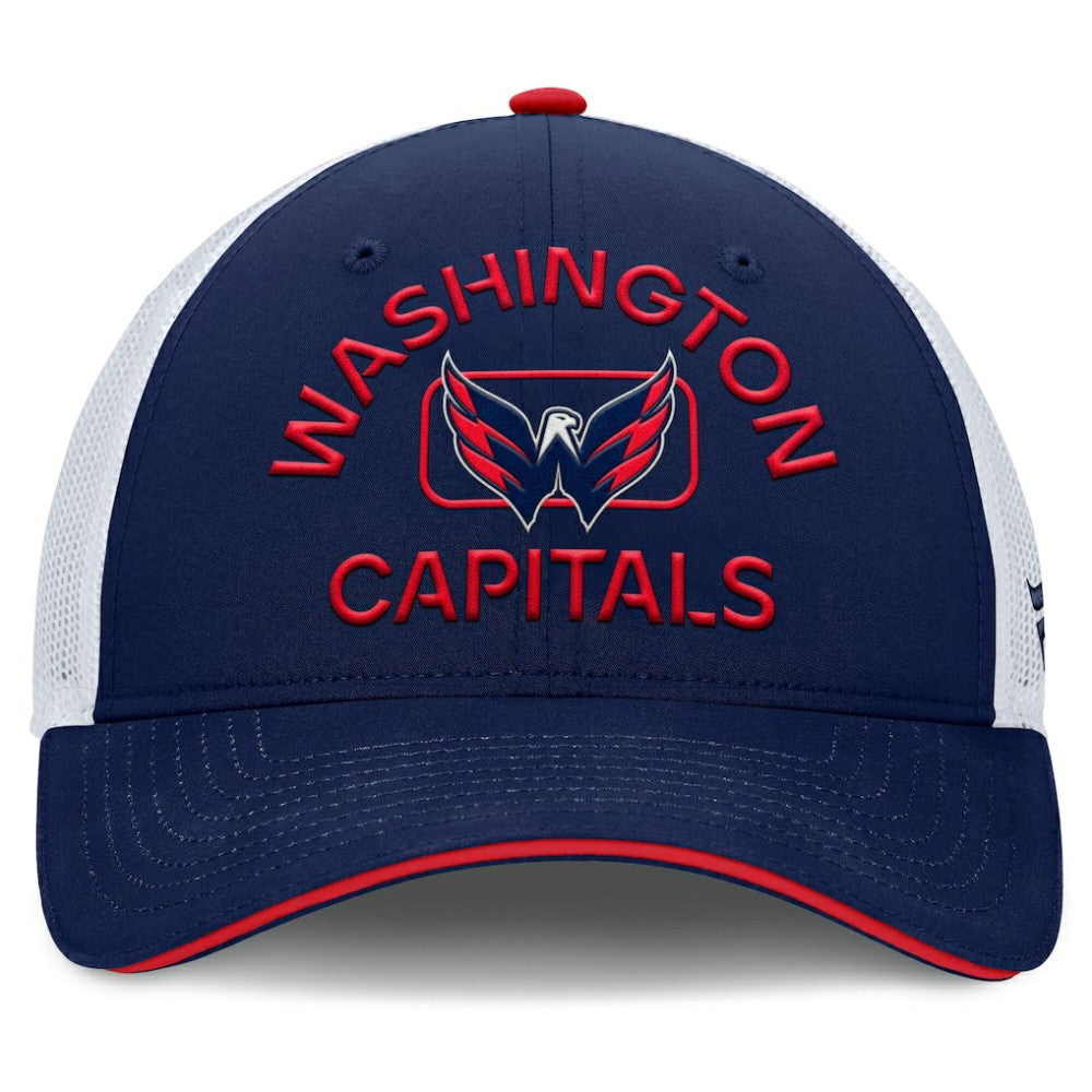Washington Capitals Fanatics Authentic Pro Rink Adjustable Trucker Hat - Navy/White | Fanatics sale