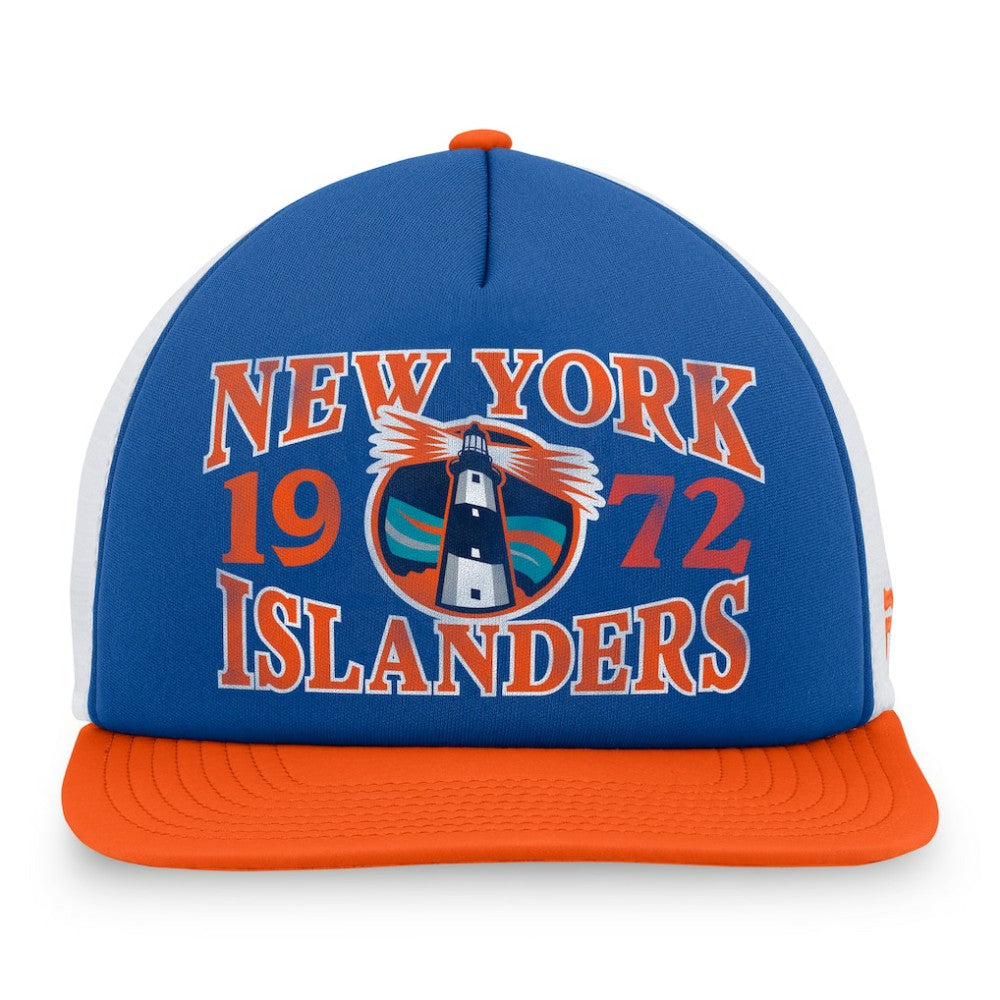 New York Islanders Fanatics Heritage Foam Front Adjustable Trucker Hat - Royal | Fanatics Lifestyle