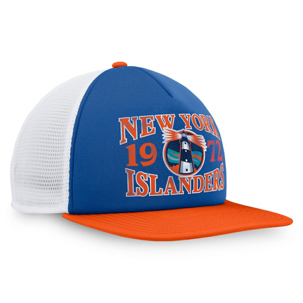 New York Islanders Fanatics Heritage Foam Front Adjustable Trucker Hat - Royal | Fanatics Lifestyle