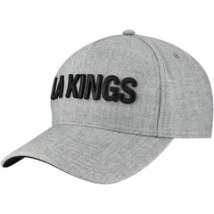 Los Angeles Kings Fanatics Elements A-Frame Leather Strapback Hat - Heather Gray | Fanatics Clearance