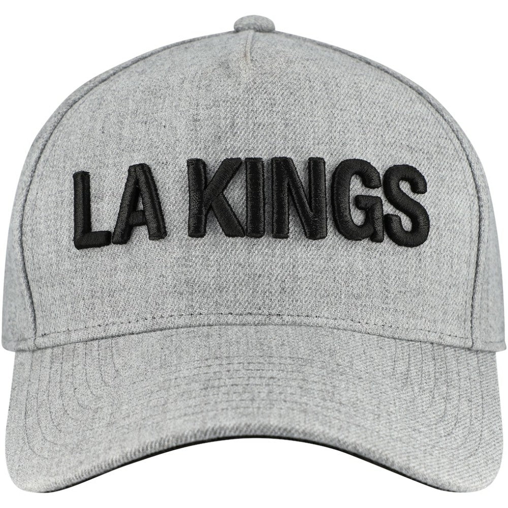 Los Angeles Kings Fanatics Elements A-Frame Leather Strapback Hat - Heather Gray | Fanatics Clearance