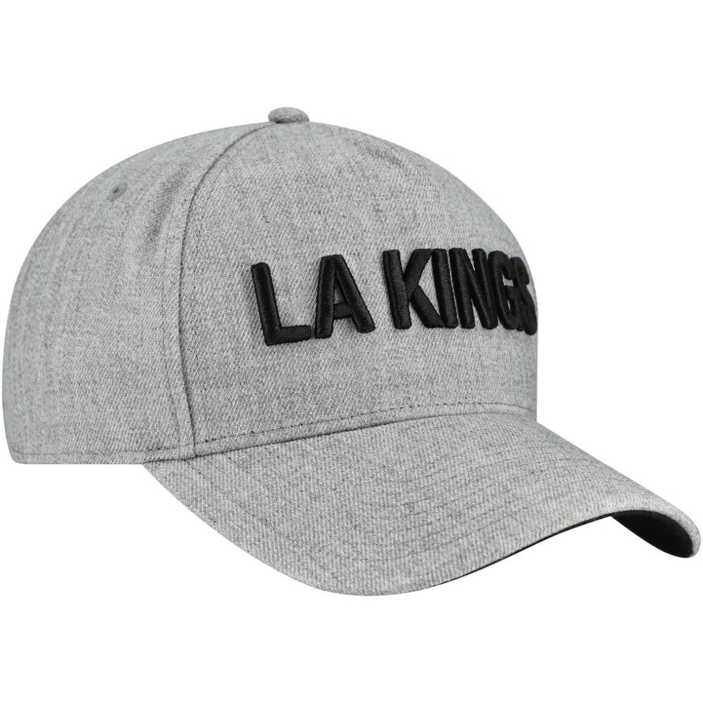 Los Angeles Kings Fanatics Elements A-Frame Leather Strapback Hat - Heather Gray | Fanatics Clearance