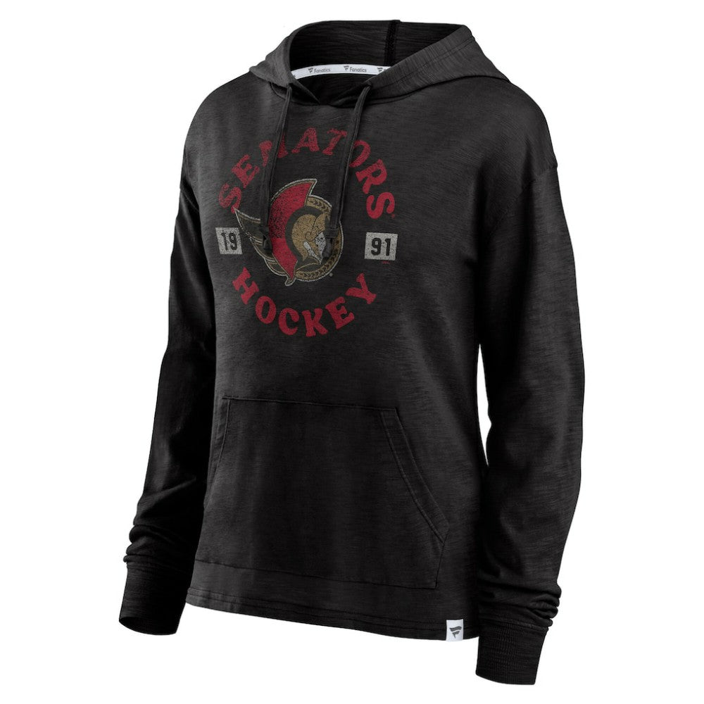 Ottawa Senators Fanatics Women's True Classic Pullover Hoodie - Heather Black | Fanatics on sale