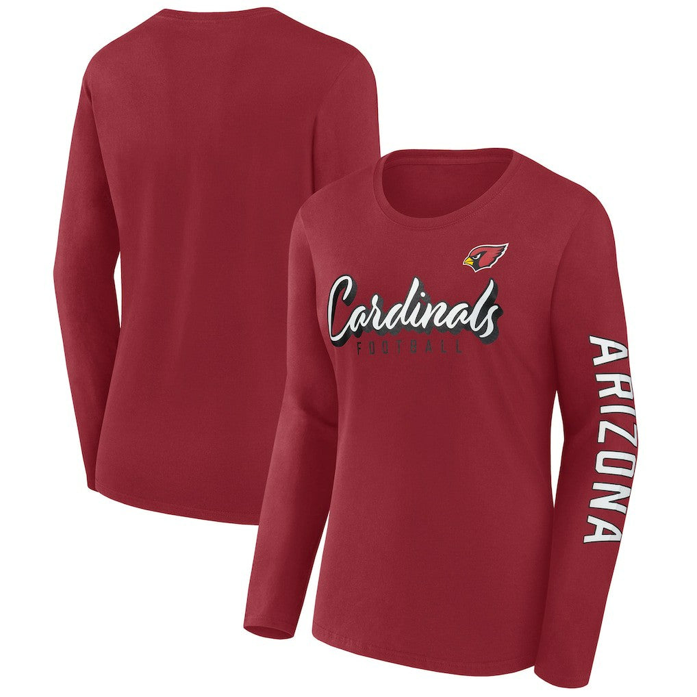 Arizona Cardinals Women's Cheerleader Long Sleeve T-Shirt - Cardinal - Fanatics