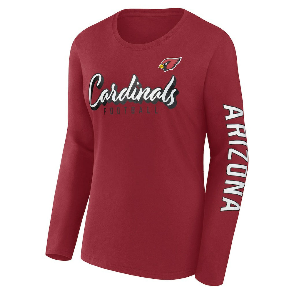 Arizona Cardinals Women's Cheerleader Long Sleeve T-Shirt - Cardinal - Fanatics