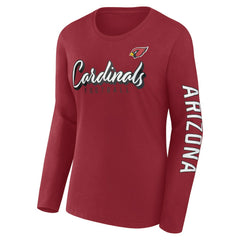 Arizona Cardinals Women's Cheerleader Long Sleeve T-Shirt - Cardinal - Fanatics