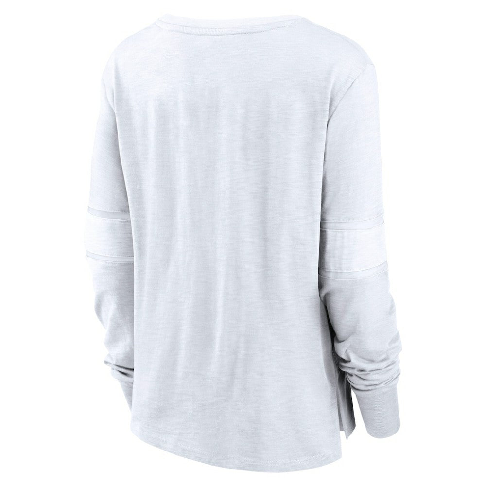 Seattle Kraken Fanatics Women's White Out Lace-Up Fashion Long Sleeve T-Shirt | Fanatics near me