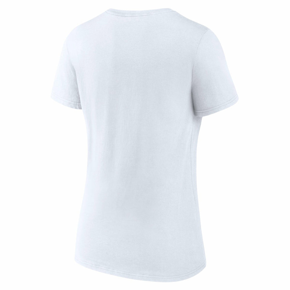 Fanatics Milwaukee Bucks Women's Bench Warmer V-Neck T-Shirt White