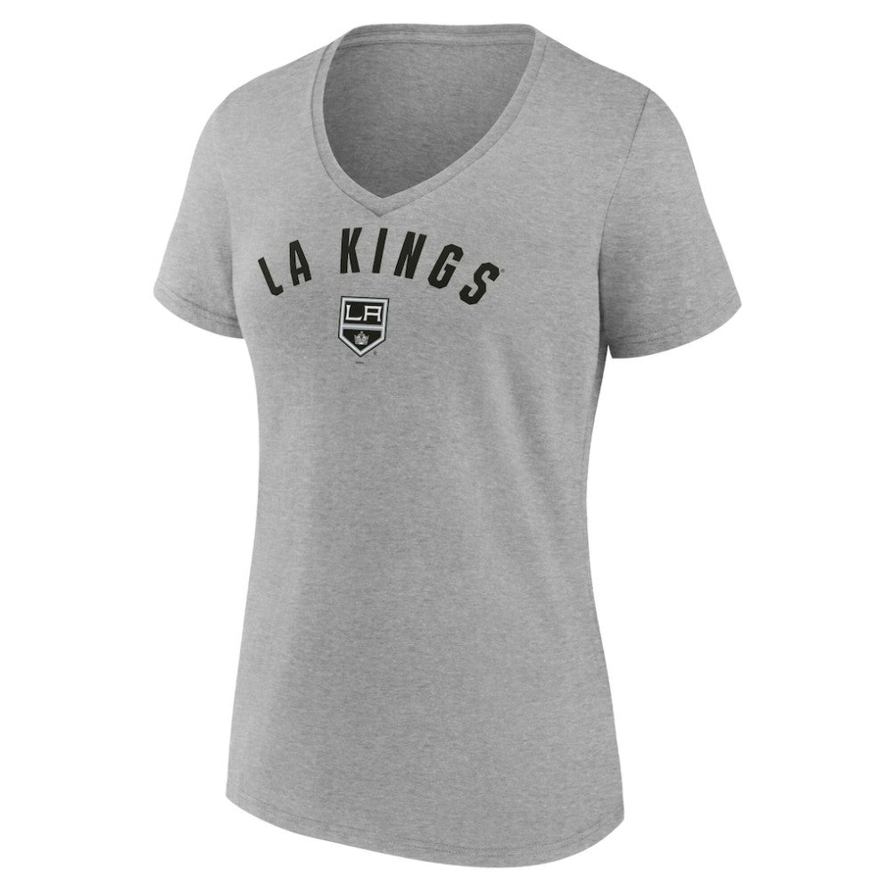Los Angeles Kings Fanatics Women's V-Neck T-Shirt - Gray | Fanatics sale