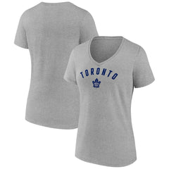 Toronto Maple Leafs Fanatics Women's V-Neck T-Shirt - Gray | Fanatics online