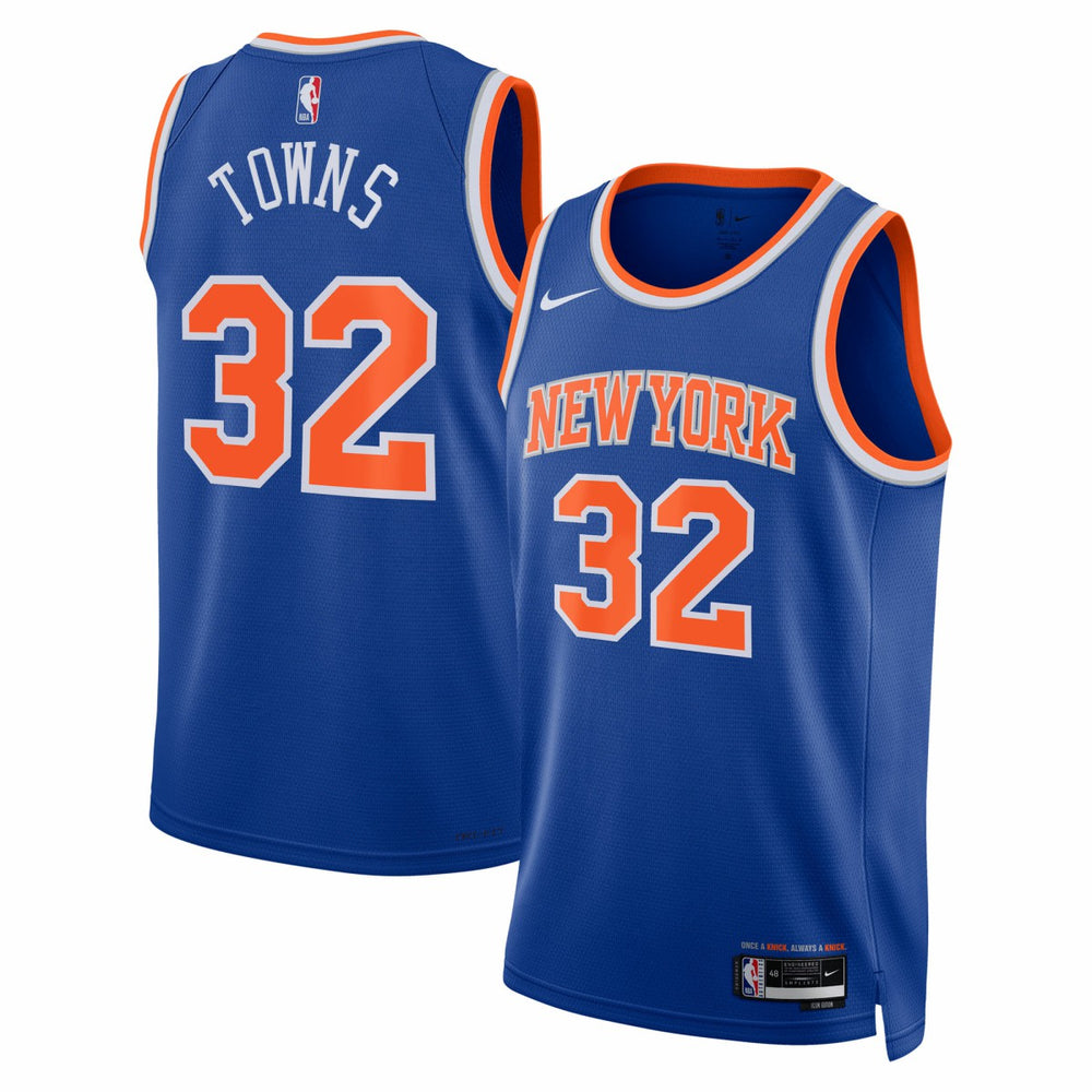 Nike Karl-Anthony Towns New York Knicks Unisex Swingman Jersey Blue Icon Edition