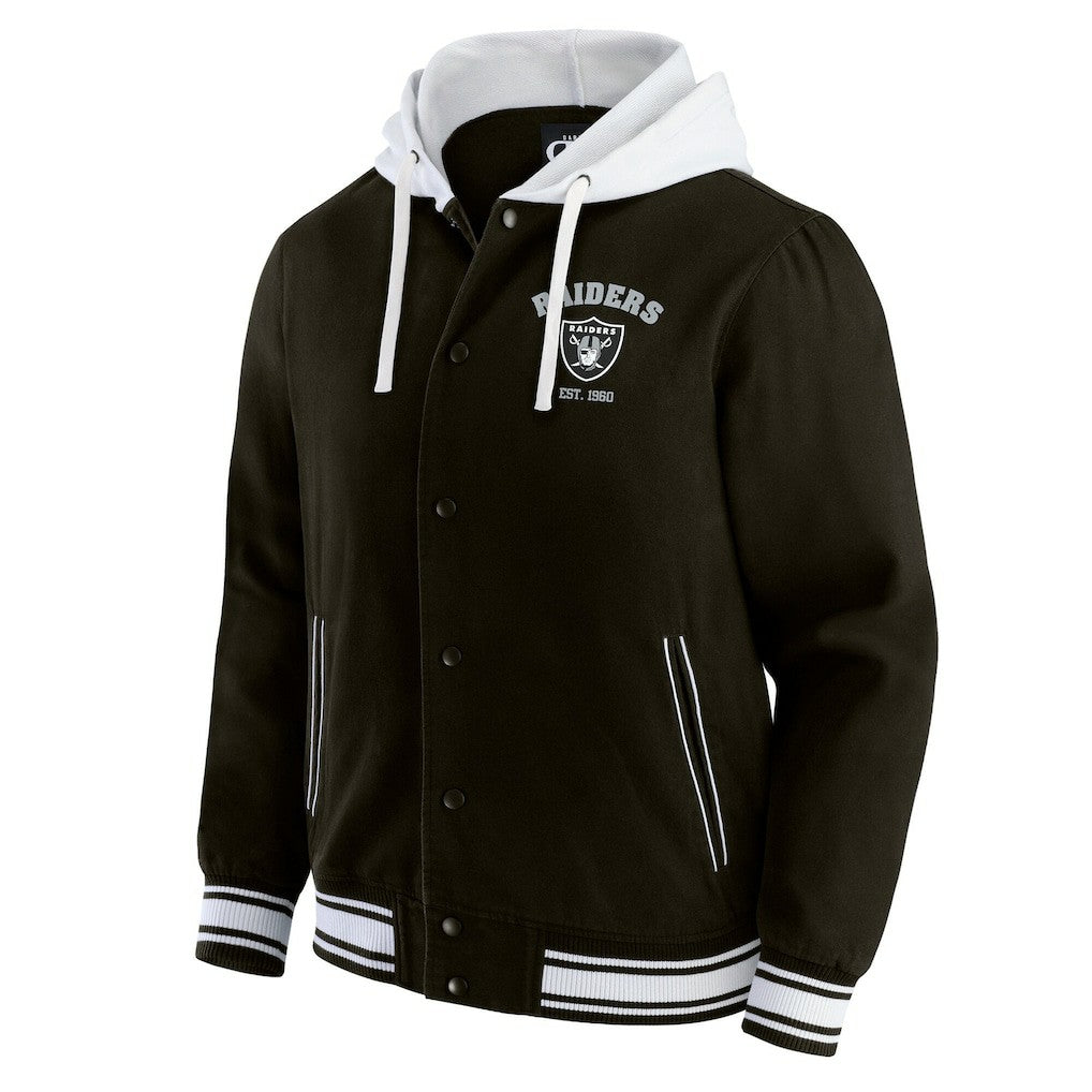Las Vegas Raiders Darius Rucker Collection Full-Snap Hoodie Jacket - Black - Fanatics