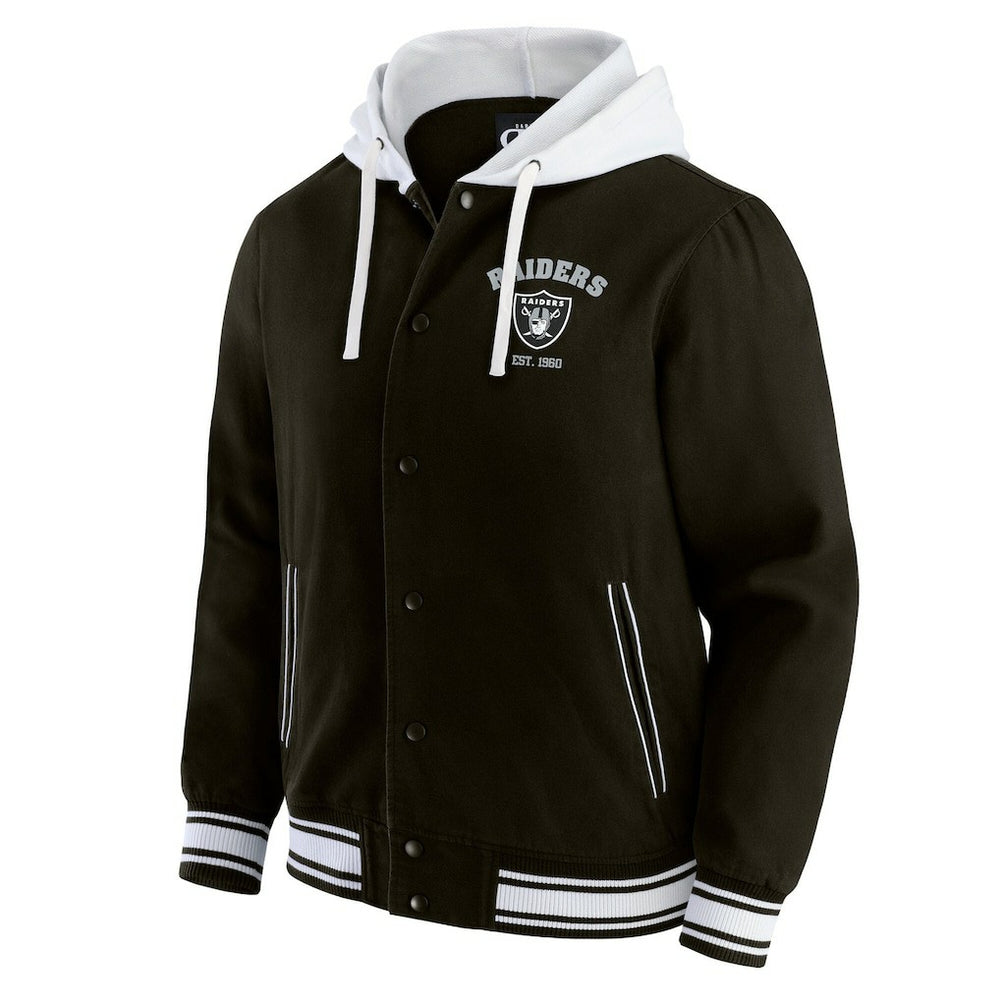 Las Vegas Raiders Darius Rucker Collection Full-Snap Hoodie Jacket - Black - Fanatics