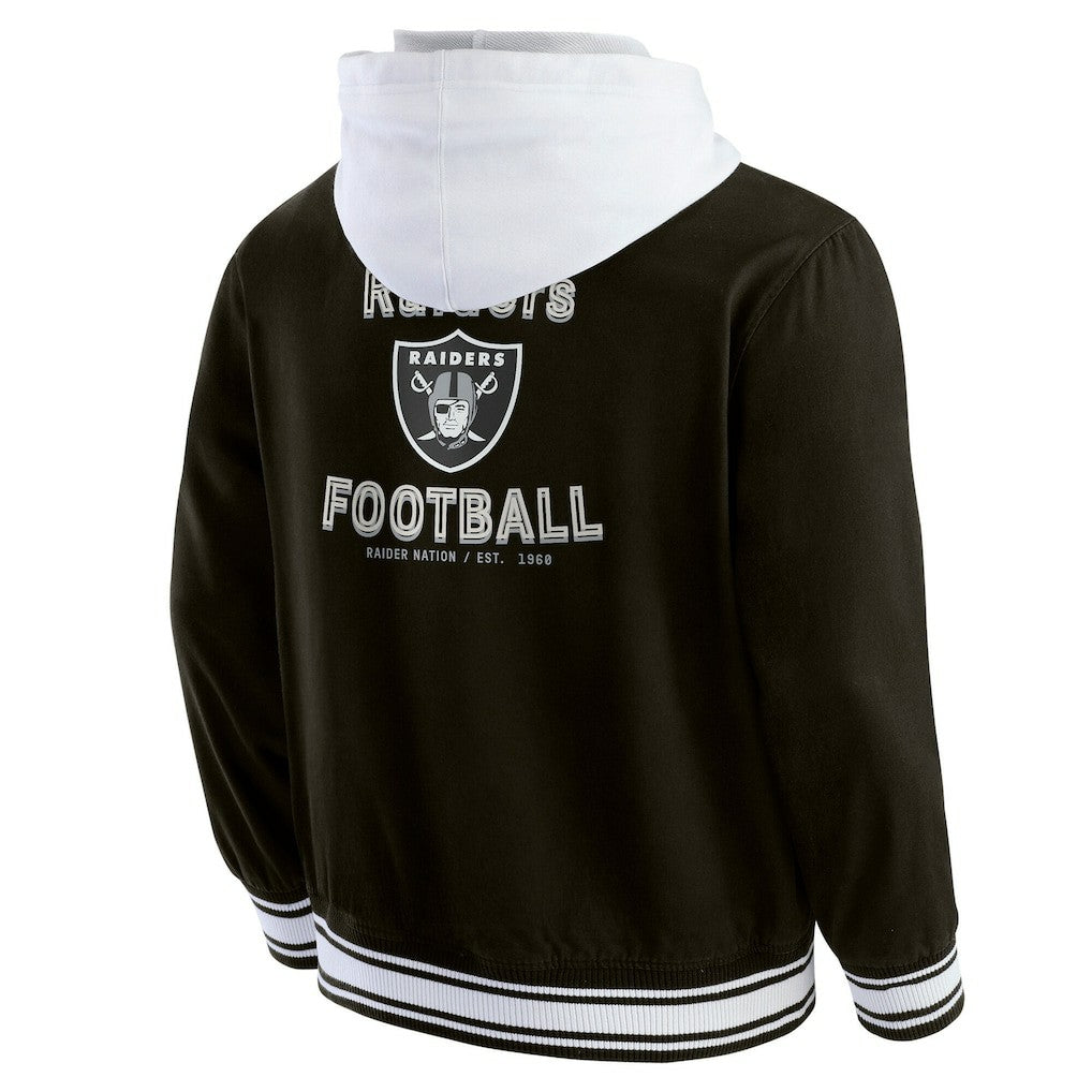 Las Vegas Raiders Darius Rucker Collection Full-Snap Hoodie Jacket - Black - Fanatics