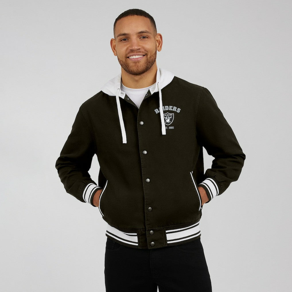 Las Vegas Raiders Darius Rucker Collection Full-Snap Hoodie Jacket - Black - Fanatics